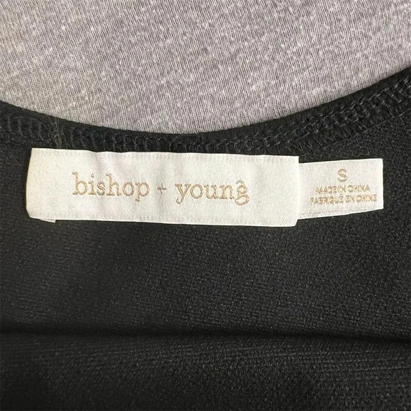 Anthropologie Bishop & Young One-Shoulder Bow Tie Top Black Size S - Picture 7 of 8